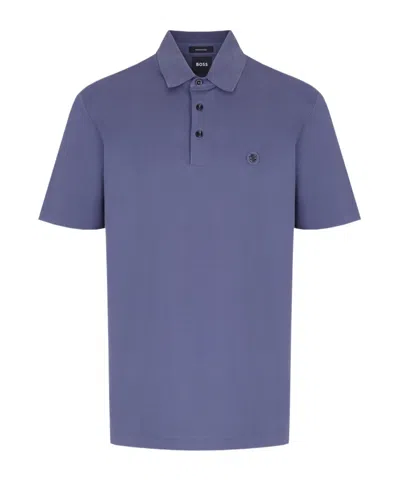 Hugo Boss Short-sleeved Polo Shirt In Purple