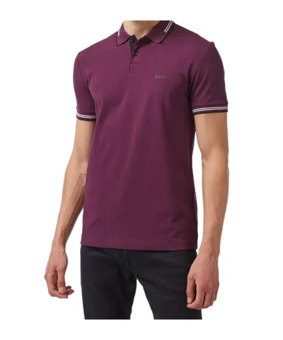 Hugo Boss Short-sleeved Polo Shirt In Red