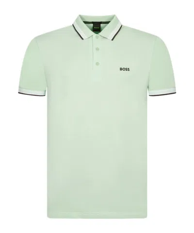 Hugo Boss Short-sleeved Polo Shirt In White