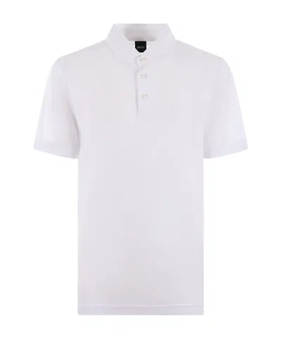 Hugo Boss Short-sleeved Polo Shirt In White