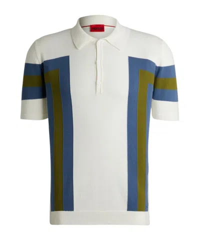 Hugo Boss Short-sleeved Polo Shirt In White