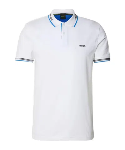 Hugo Boss Short-sleeved Polo Shirt In White