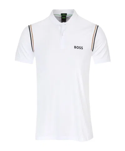 Hugo Boss Short-sleeved Polo Shirt In White