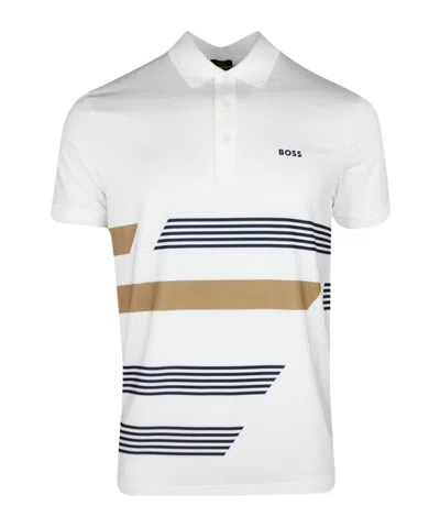 Hugo Boss Short-sleeved Polo Shirt In White