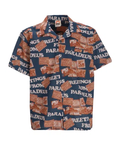 Hugo Boss Short-sleeved Shirt In Multicolor
