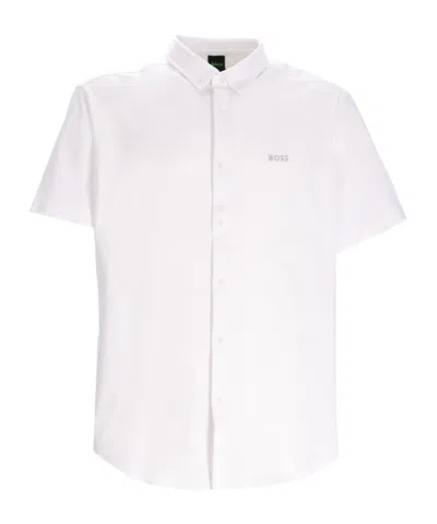 Hugo Boss Short-sleeved Shirt In White