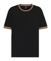 Hugo Boss Slim-fit Shirt In Dobby Cotton With Contrast Trims In Black