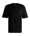 Hugo Boss Cotton-jersey T-shirt With Happy Hugo Logo In Black