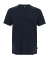 Hugo Boss Blue C-thompson 222 T-shirt In Black