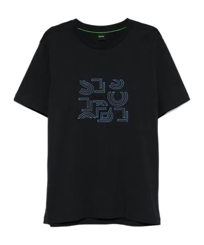Hugo Boss Short-sleeved T-shirt In Black