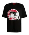 Hugo Boss X Rb Dit Mens T-shirt With Red Bull Graphic Print In Black