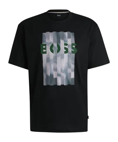 Hugo Boss Short-sleeved T-shirt In Black