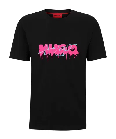 Hugo Boss Short-sleeved T-shirt In Black