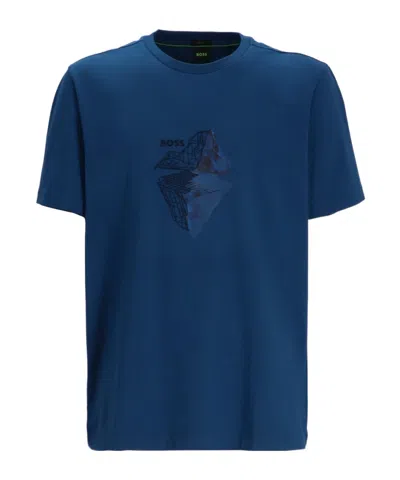 Hugo Boss Short-sleeved T-shirt In Blue