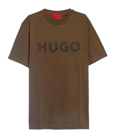 Hugo Boss Short-sleeved T-shirt In Brown
