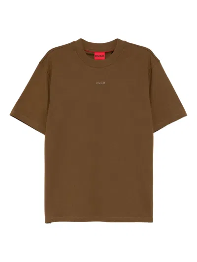 Hugo Boss Short-sleeved T-shirt In Brown