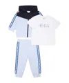 Hugo Boss Hooded Tracksuit (set Of Three) In White