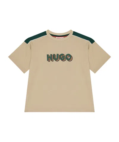 Hugo Boss Kids' Short-sleeved T-shirt In Nude
