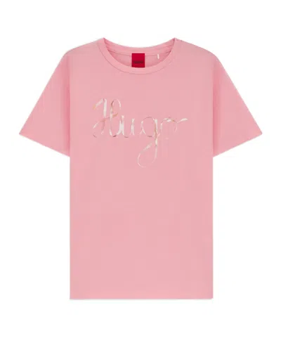 Hugo Boss Short-sleeved T-shirt In Pink