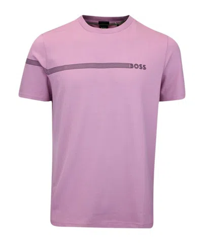 Hugo Boss Short-sleeved T-shirt In Pink