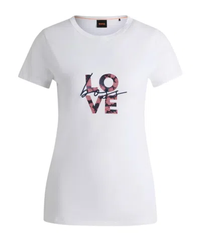 Hugo Boss Short-sleeved T-shirt In White