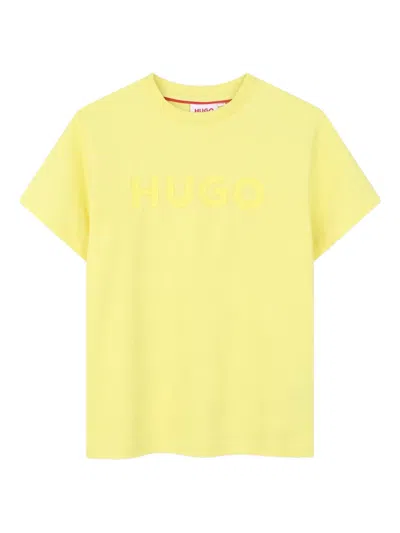 Hugo Boss Kids' Short-sleeved T-shirt In Yellow