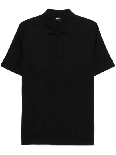 Hugo Boss Short-sleeves Polo Shirt In Black
