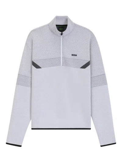 HUGO BOSS SHORT-ZIP SWEATSHIRT