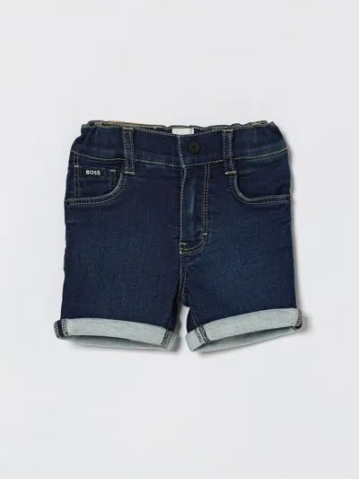 Hugo Boss Babies' Shorts Boss Kids Color Denim In Blue
