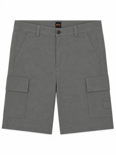 Hugo Boss Cargo Shorts Sisla Multiple Pocket Design In Green