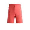 Hugo Boss Shorts With 3d-molded Logo In Red