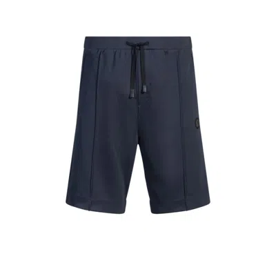 Hugo Boss Shorts With Double B Monogram In Blue