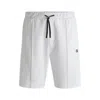 Hugo Boss Shorts With Double B Monogram In White