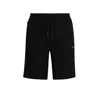 Hugo Boss Shorts With Logo Print In Black