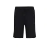 Hugo Boss Shorts With Logo Print In Dark Blue