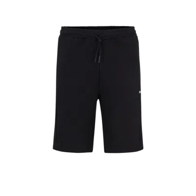 Hugo Boss Shorts With Logo Print In Blue