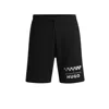 Hugo Boss Shorts With Racing Print In Black