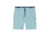 Hugo Boss Shorts With Stripe Details In Blue