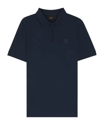 Hugo Boss Shortsleeve Polo In Black