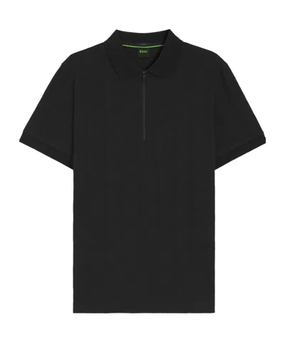 Hugo Boss Shortsleeve Polo In Black