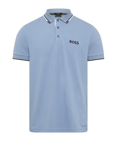 Hugo Boss Shortsleeve Polo In Blue