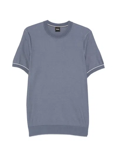 Hugo Boss Short-sleeve T-shirt In Blue