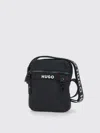 Hugo Boss Hugo Dusky Black Shoulder Bag With Pockets In Blue