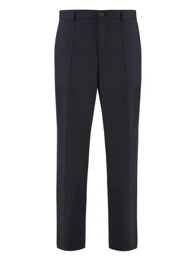 HUGO BOSS SIDE-POCKET WOOL TROUSERS