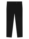 Hugo Boss Slim-fit Pants In Micro-structured Stretch Fabric In Black