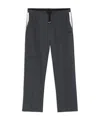Hugo Boss Relaxed-fit Tracksuit Bottoms In Quilted Jacquard In Black