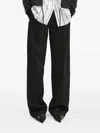 Hugo Boss Side-stripe Trousers In Black