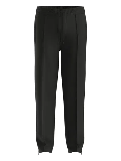 Hugo Boss Side-stripe Zip-detail Sweatpants In Black