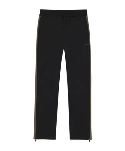 Hugo Boss Side-stripe Drawstring Sweatpants In Black