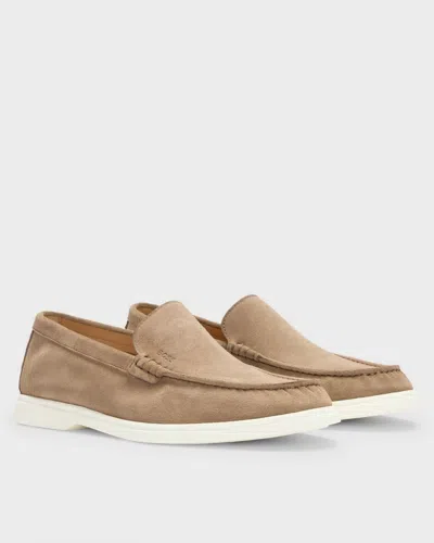 Hugo Boss Sienna Mens Suede Loafers Uk8 Eu42 In Brown